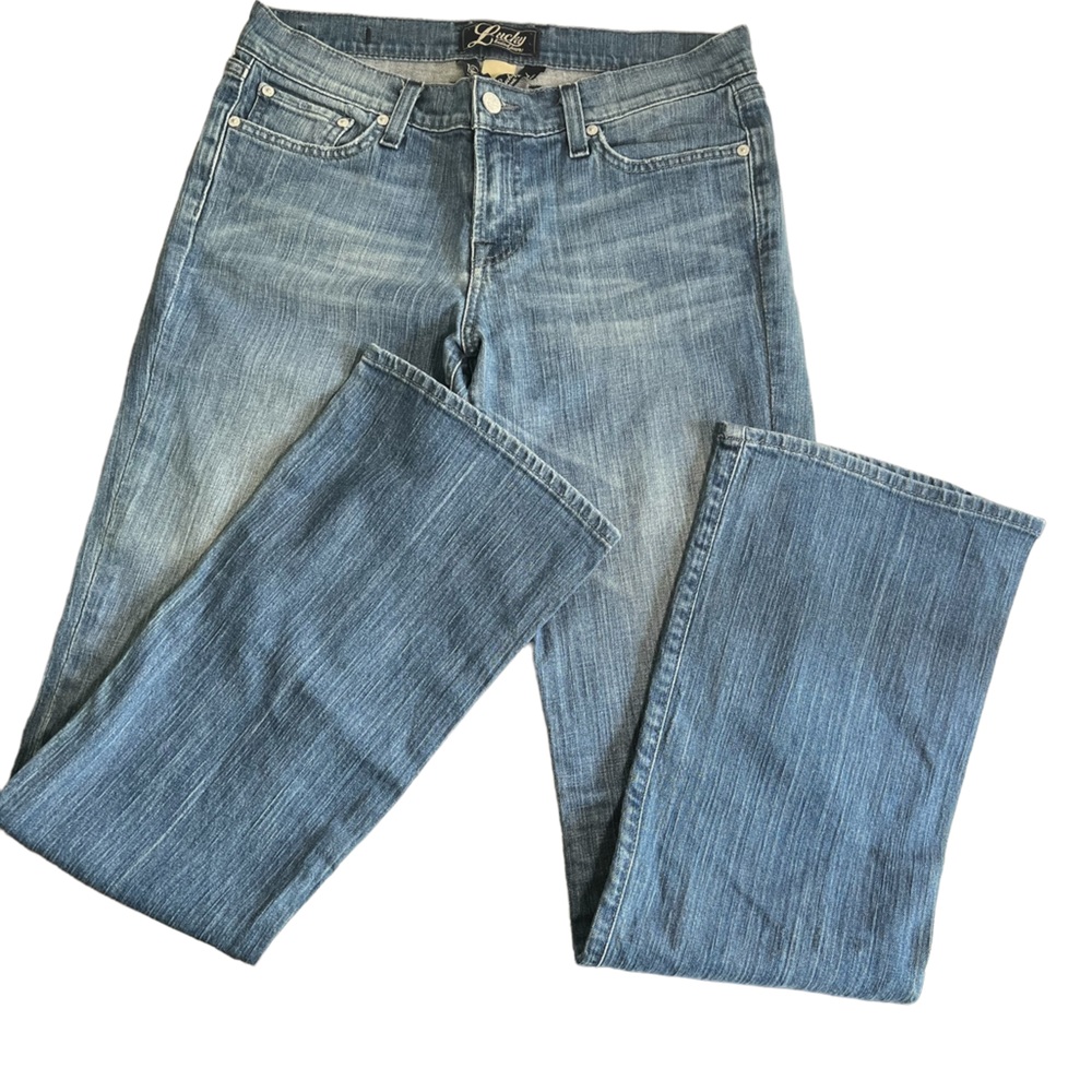 Lucky Brand Womens Bartlett Sweet N Low Denim Bootcut Blue Jeans Size US8/29 - Picture 3 of 14